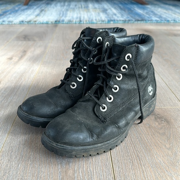 Women’s timberland black boots size 5.5 - Picture 5 of 5
